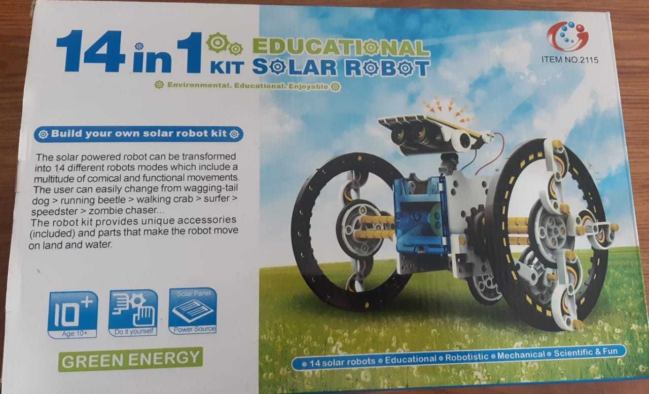 Конструктор на солнечных батареях Solar Robot 14 в 1