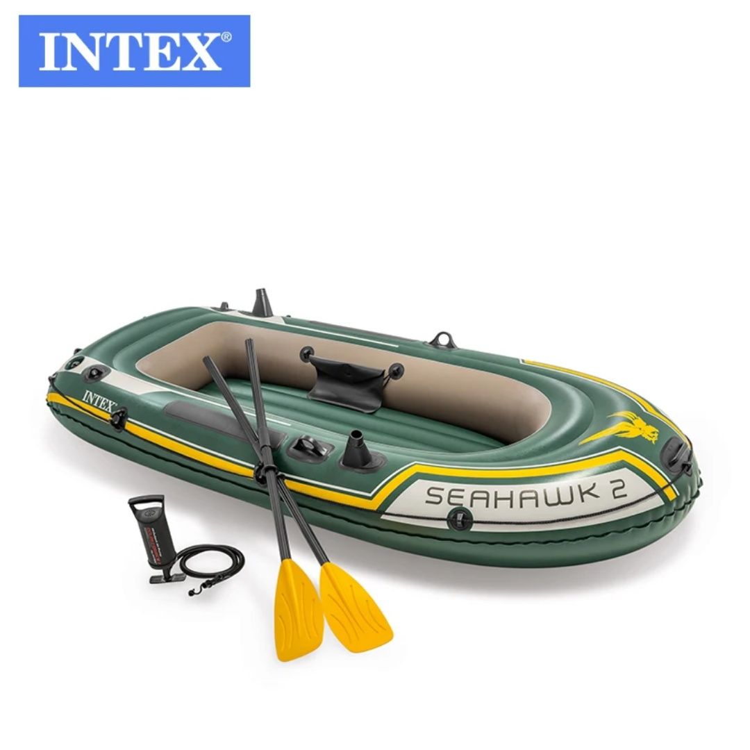 Надувная лодка Intex Seahawk 2 — идеальный выбор для отдыха на воде!