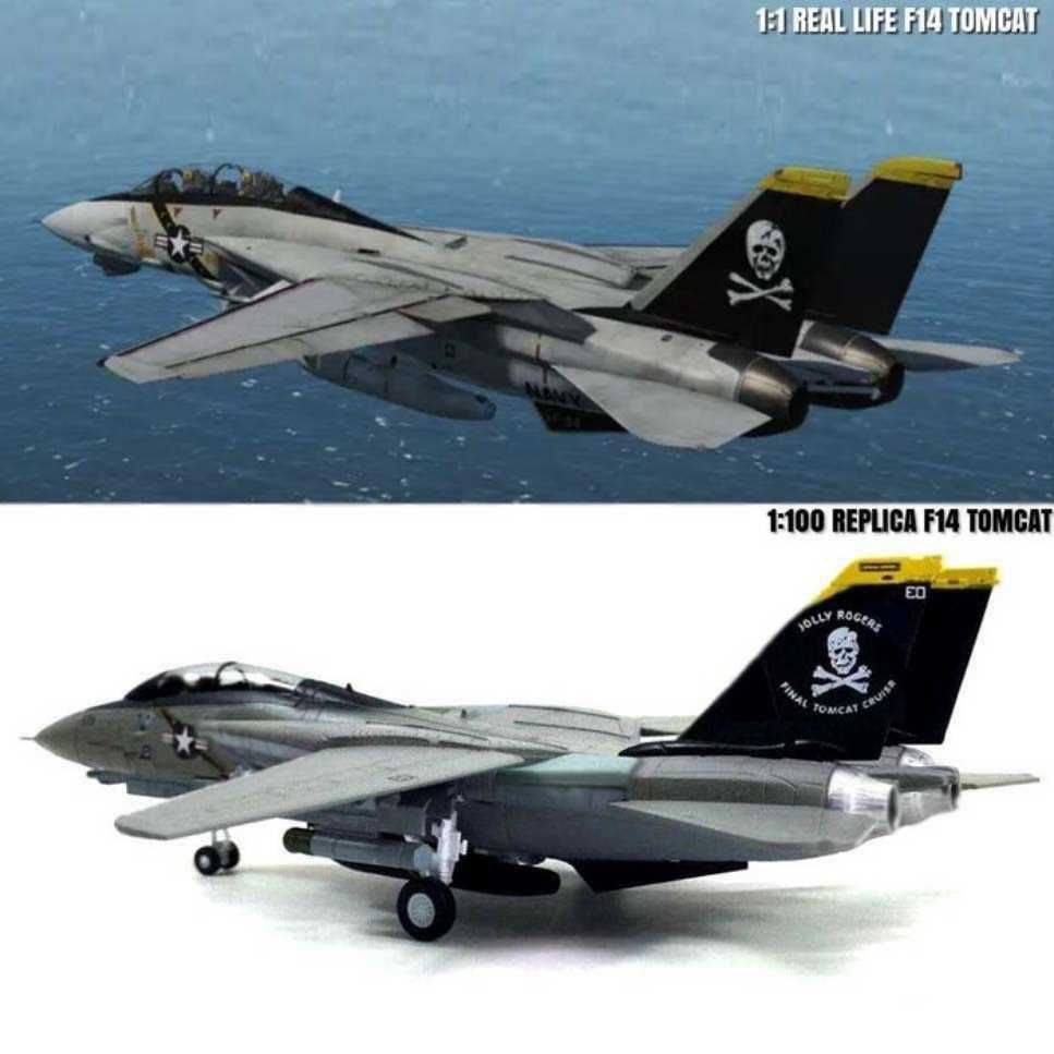Macheta avion metalica Grumman F-14A Tomcat Top Gun 1:100 20cm