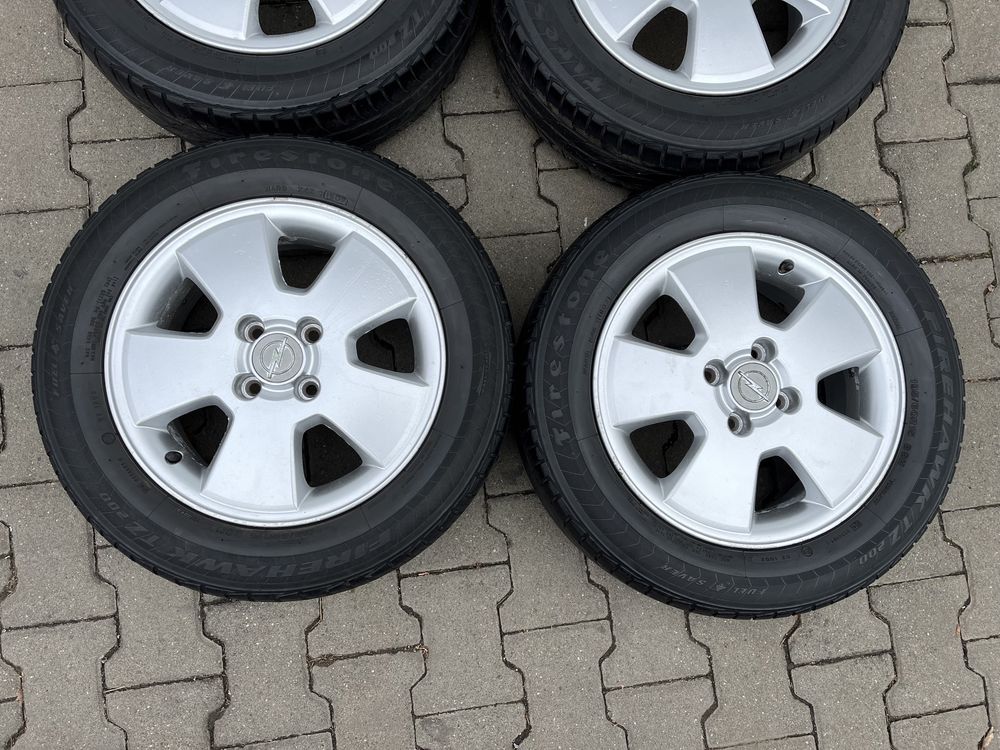 Jante aliaj 4x100mm, anvelope 195/60 R15 Opel Astra, Corsa, Meriva