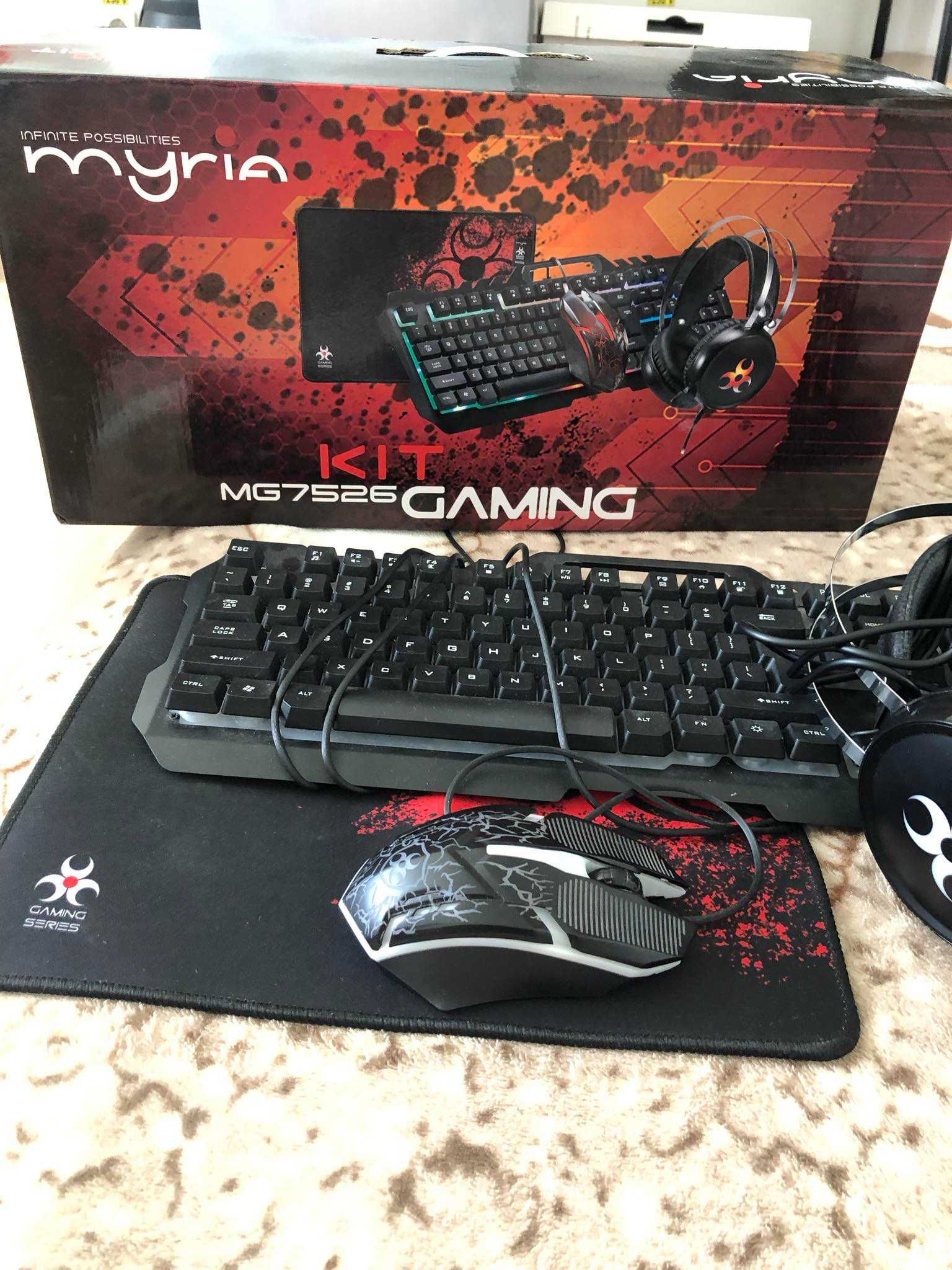 KIT Myria GAMING (mouse , tastatura , casti ,mousepad )