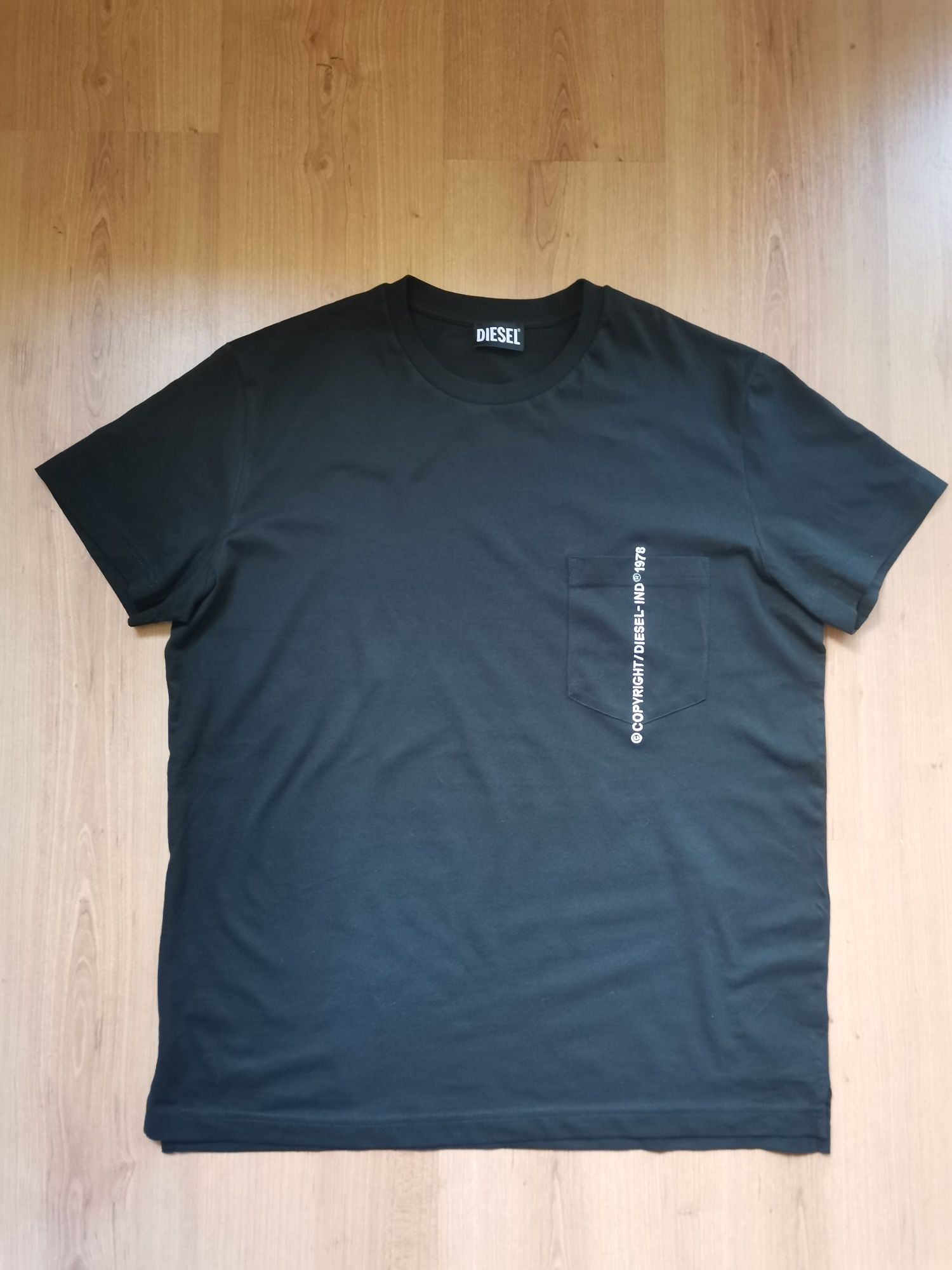 Черна тениска DIESEL T-Rubin