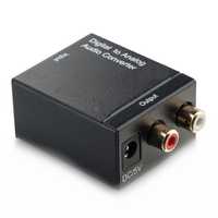 Оптичен Аудио Конвертор на цифров към аналогов сигнал/Toslink-чинчове