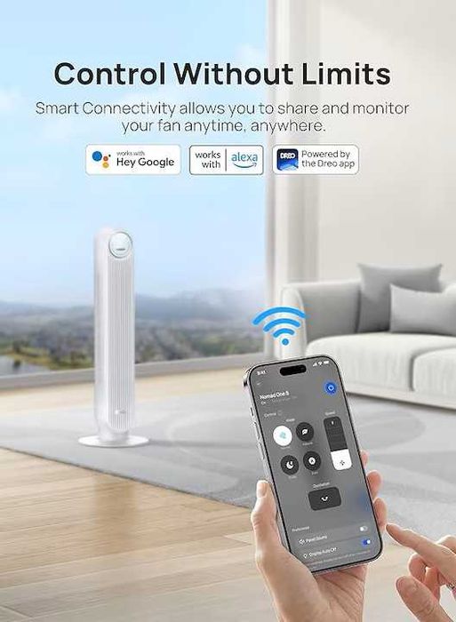 Ventilator turn Dreo Smart Nomad One S telecomanda &aplicatie pe mobil