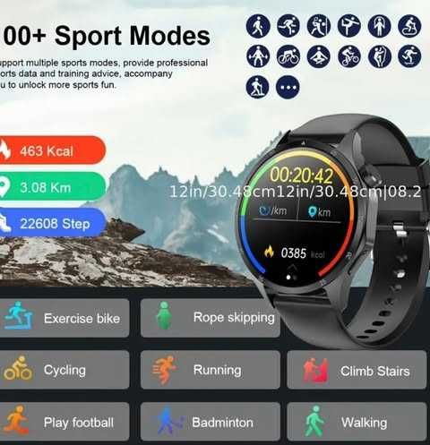 2025 Нов GPS смарт часовник GT5 Pro, 3.86 см 360*360 HD екран