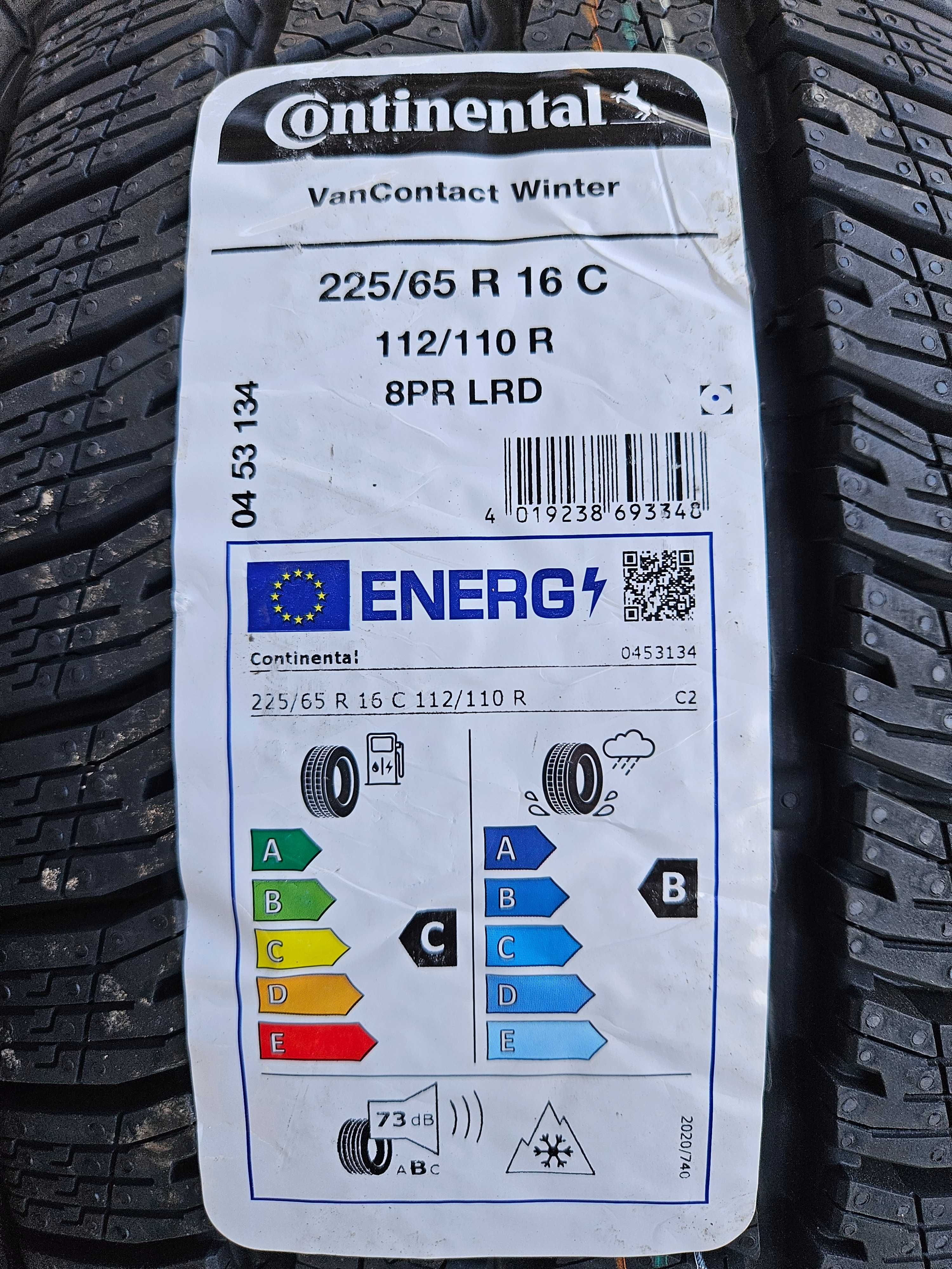 4 Нови бусови зимни гуми 225/65R16C Continental VanWinter DOT4024