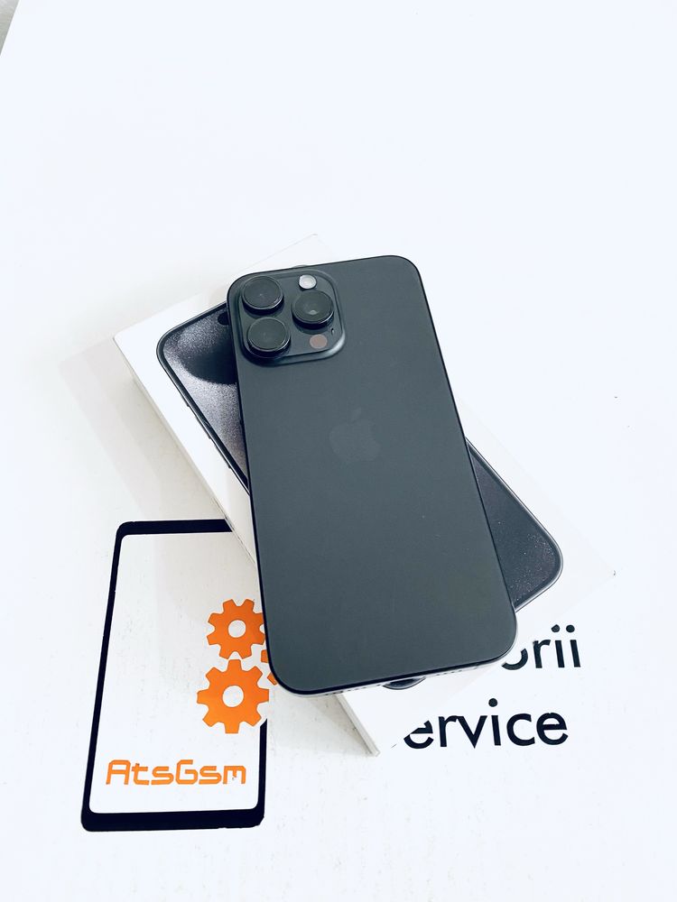 iPhone 15 Pro 128GB Black titanium /Baterie 90%/Garantie