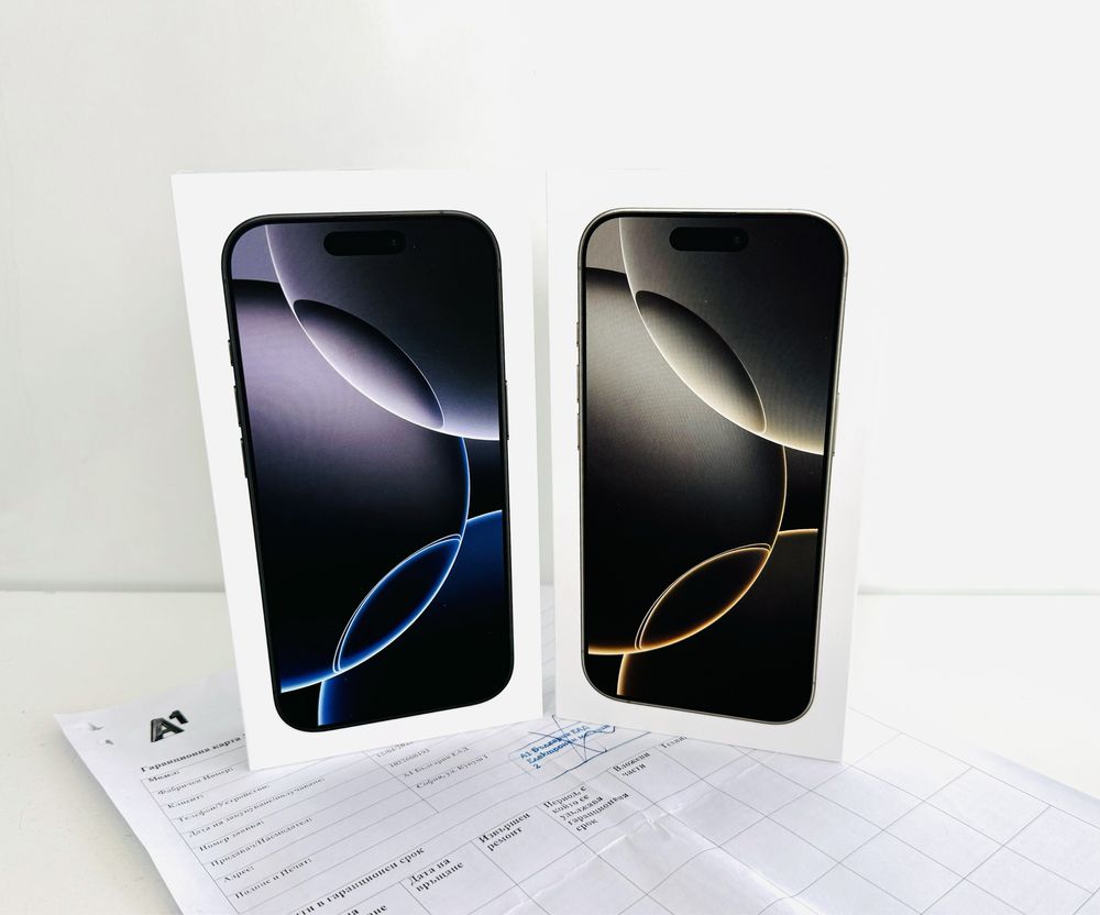 НОВ! iPhone 16 Pro 256GB Black / Natural Titanium 2г.ГАРАНЦИЯ!