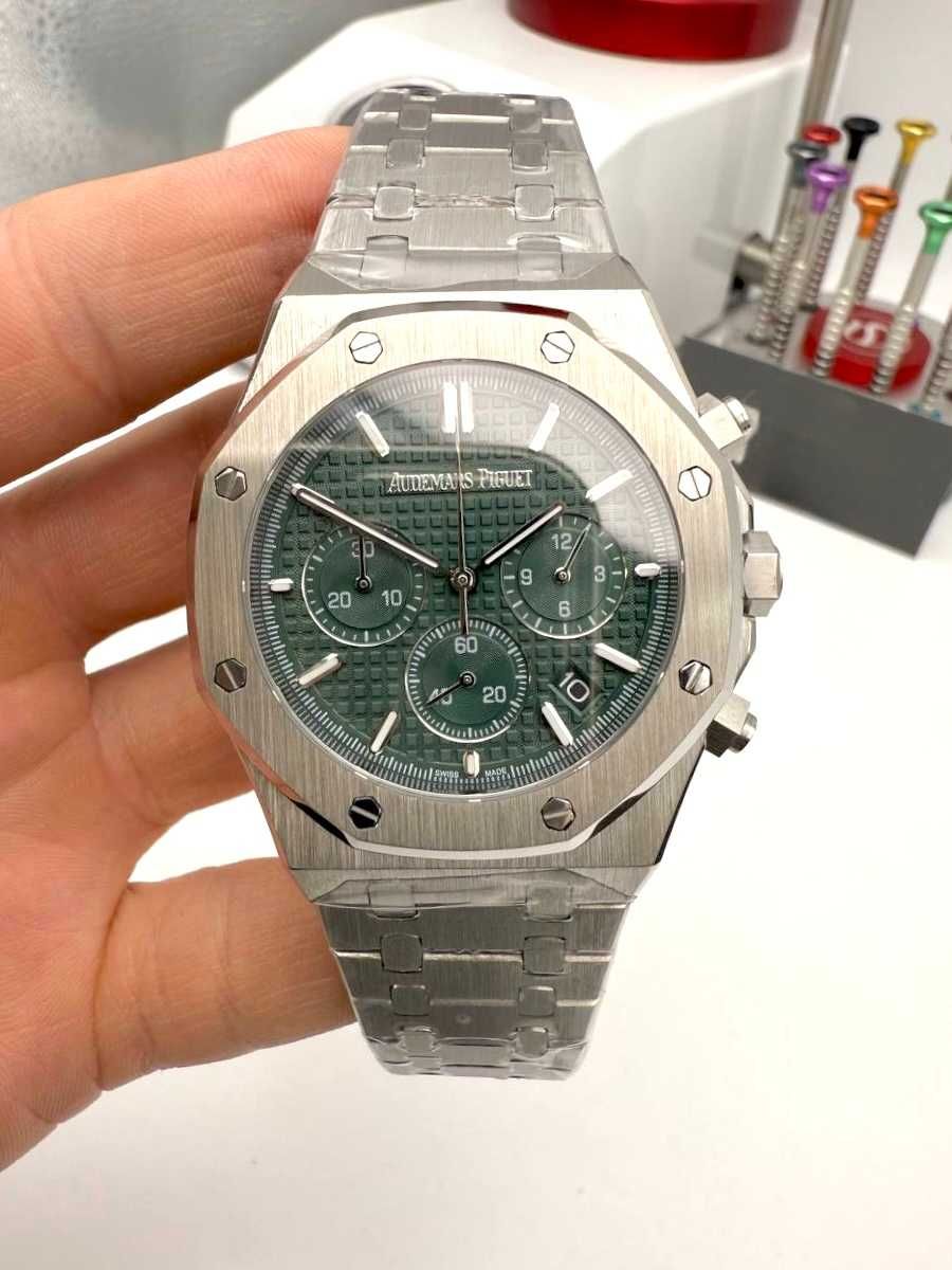 audemars piguet royal oak chronograph silver colectie