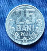 monedă 25 bani moldovenești
