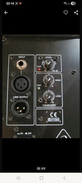 Boxa activa behringer b212d