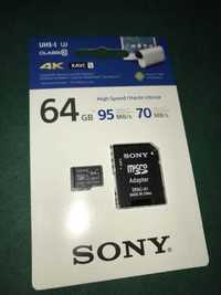 Sony 64GB High Speed Class 10 UHS-I Micro SDXC 95MB/s Memory Card