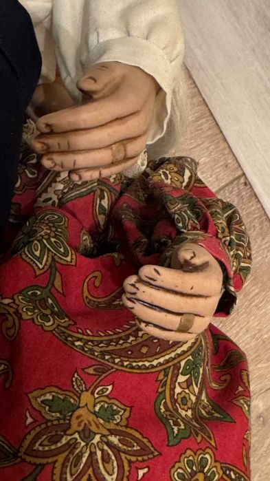 Винтидж кукли, баба и дядо– Норвегия. Рядка Коледна декорация.