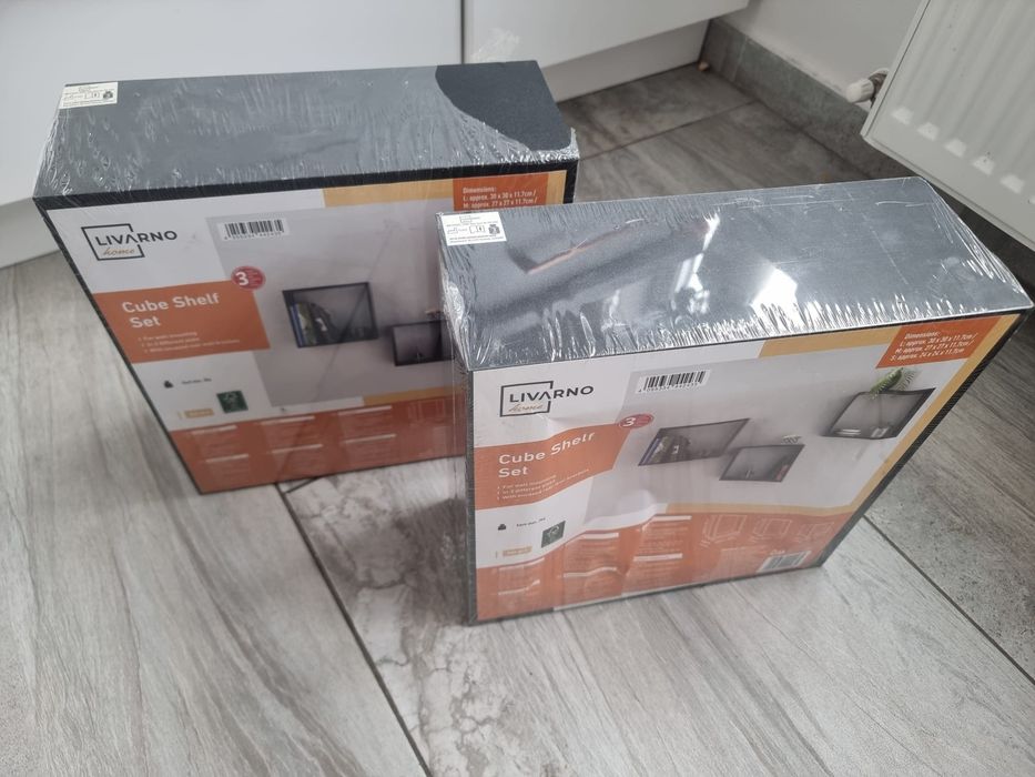 Set rafturi cub Livorno 2 seturi a cate 3 bucăți setul