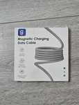 Cablu magnetic Magtame USB-A la USB-C, spirală, încărcare rapidă,negru