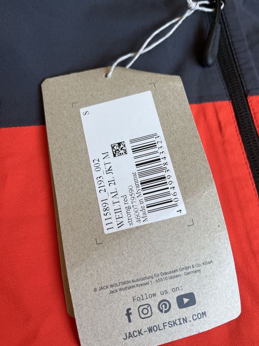 Jack Wolfskin : Weiltal 2L Texapore Jacket - Ново размер М / Оригинал