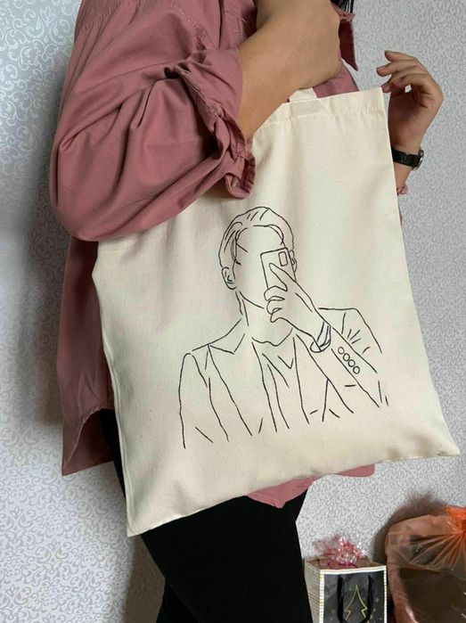 Шопперы ручной росписью