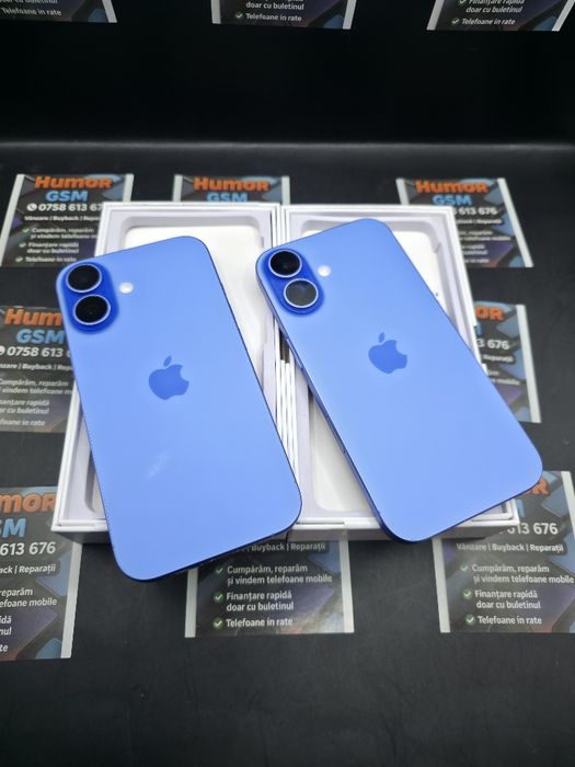 iPhone 16  / Ultramarine / 128GB / 100% / Garanție/ Posibilitate Rate