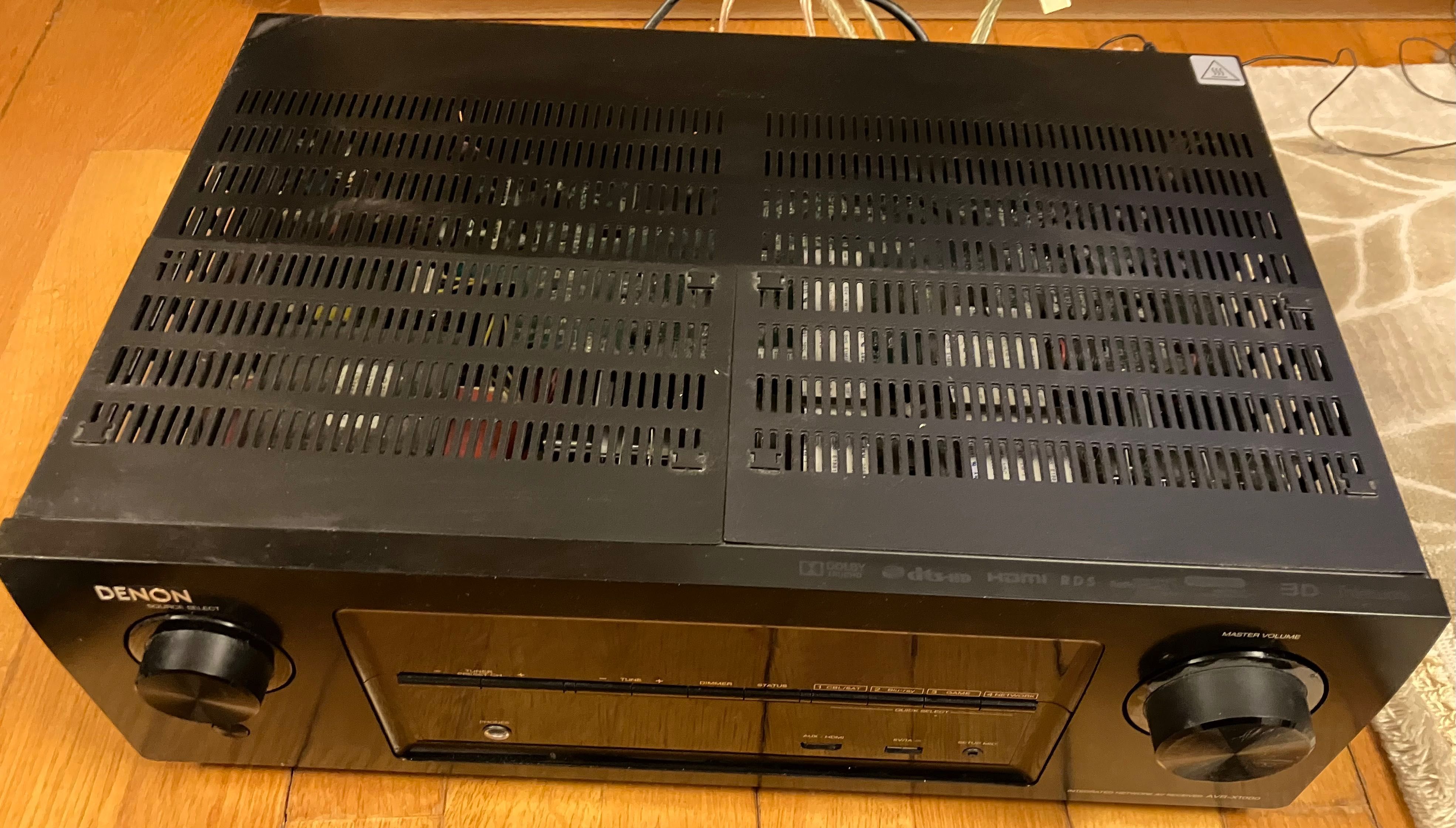 Denon AVR-X1000 receiver 5.1 HDMI AirPlay USB Radio Домашно Кино