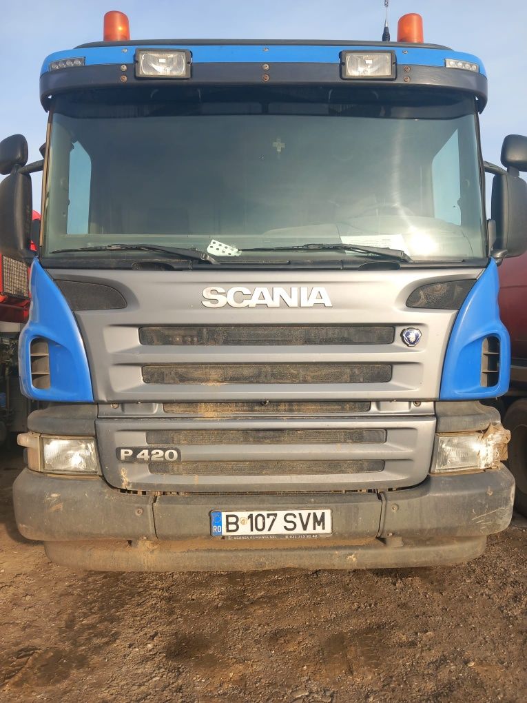 Vand Bascula 8x4 Scania ,schimb cu  cilindru.compactor