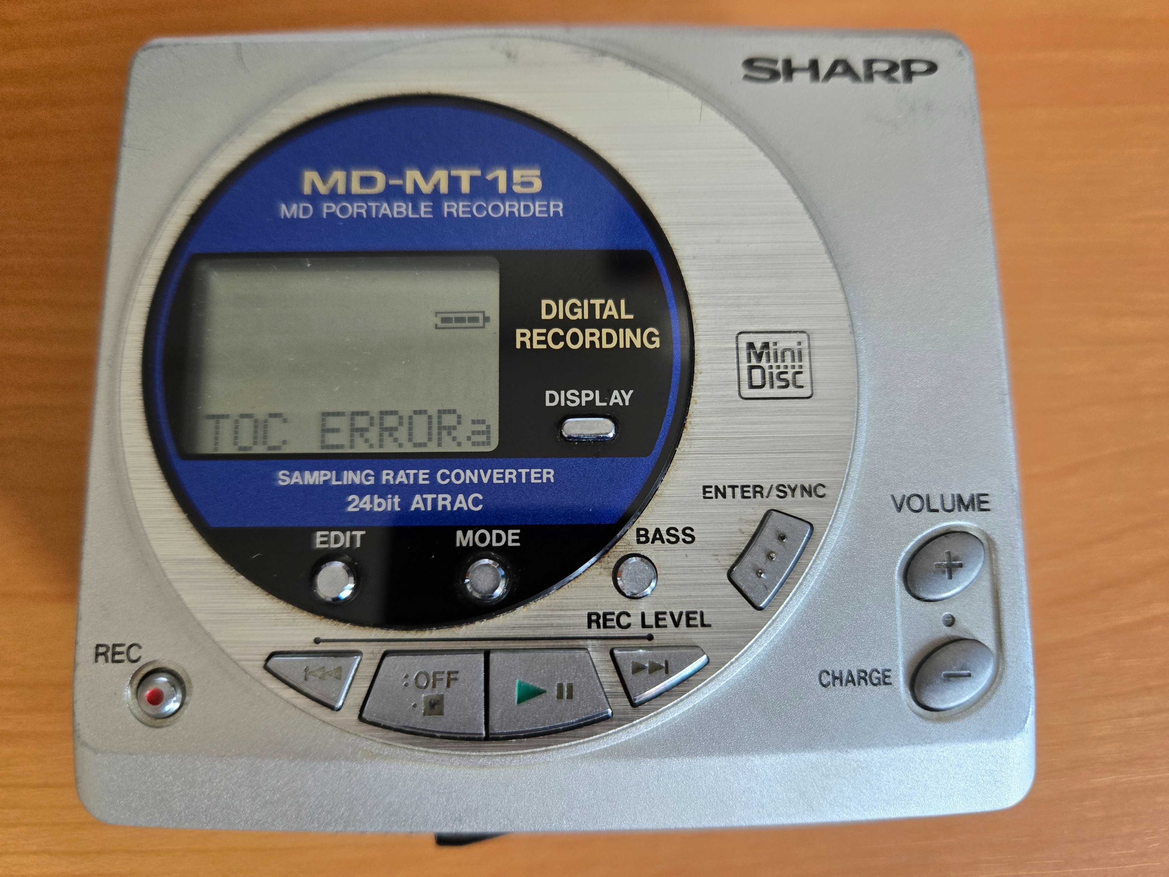 Walkman minidisc Sharp MD-MT15H defect