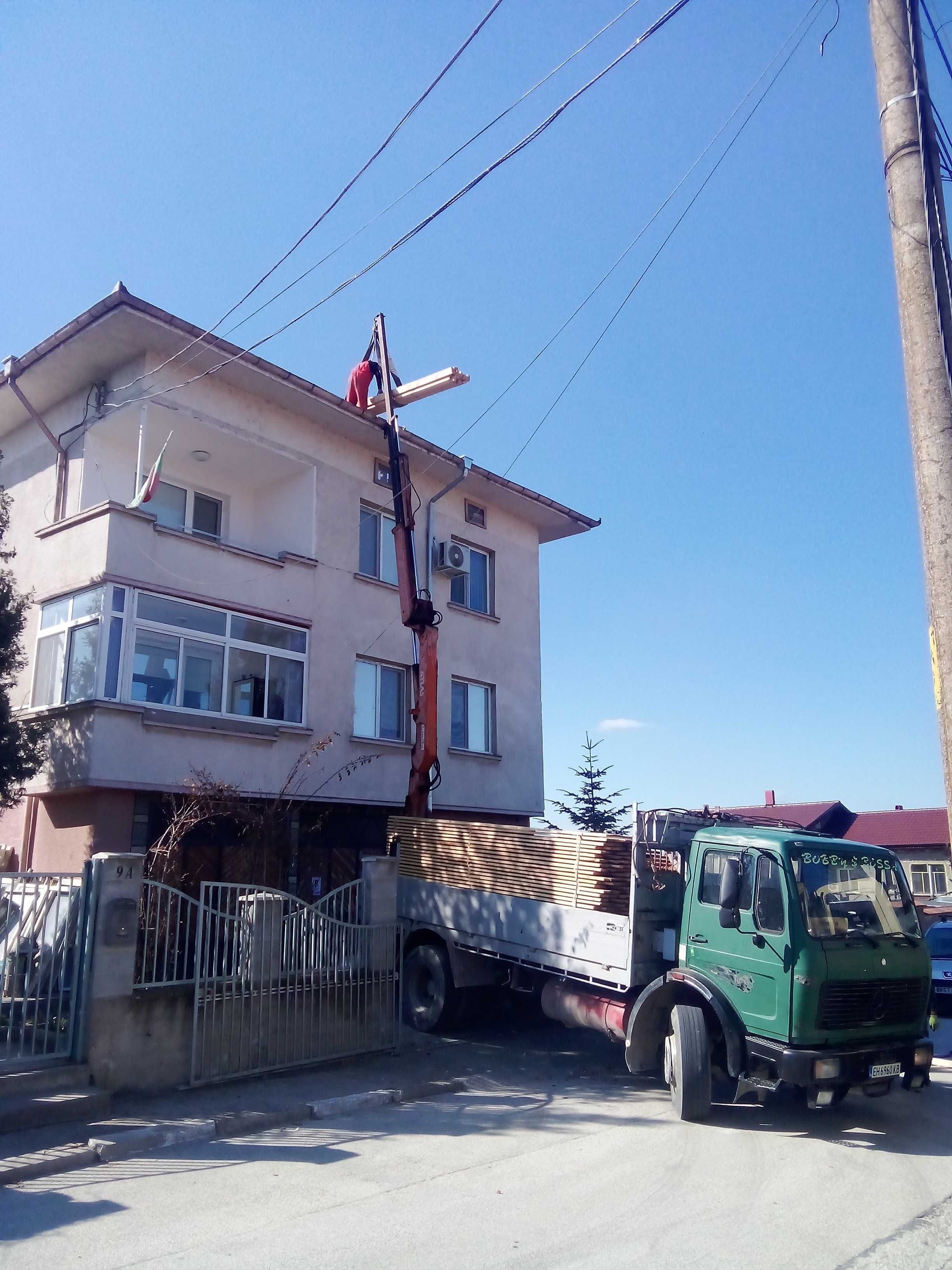 Услуги с Камион с кран,Багер,Самосвал,Автокран,Маниту,Бобкат.