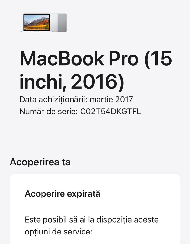 Macbook Pro 15inch pentru piese