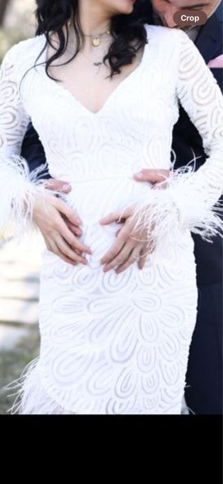 Vand rochie pt cununia civila