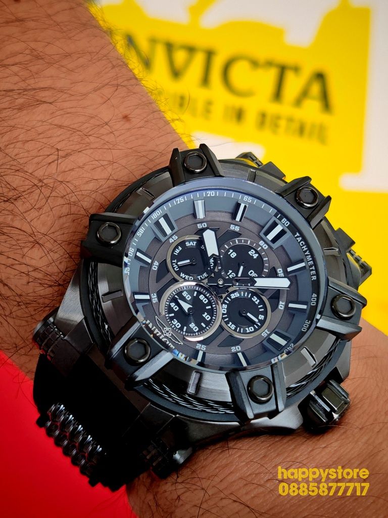 INVICTA Gunmetal Black light 52 mm, Инвикта нов ръчен часовник