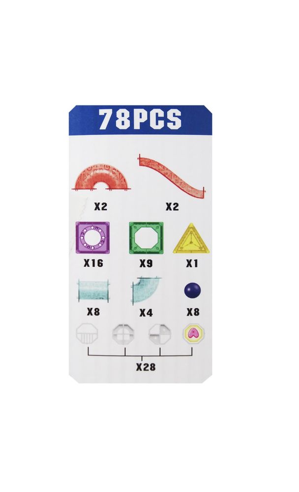 Set de constructie Magnetic, 78 piese NOU