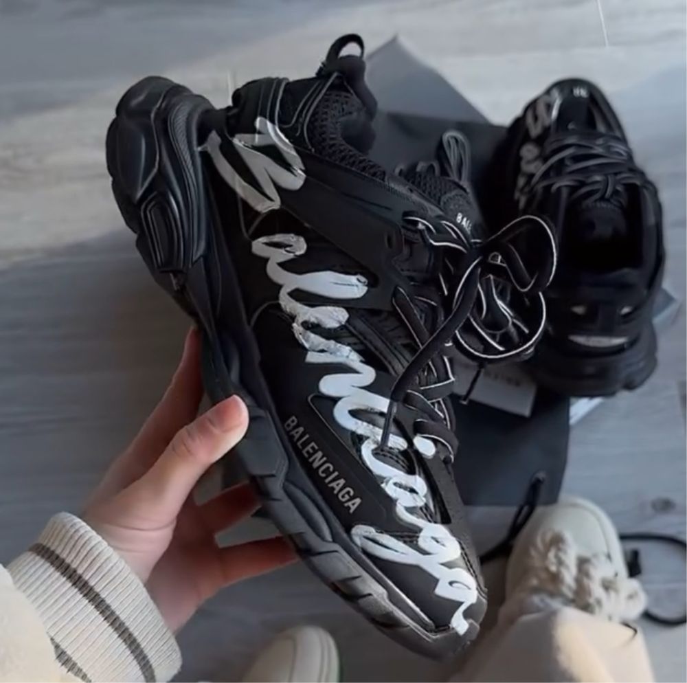 Adidasi Balenciaga Track black white