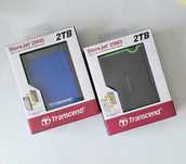 Transcend. Hard disk extern 2TB AntiShock USB 3.1.  (gen LaCie) HDD