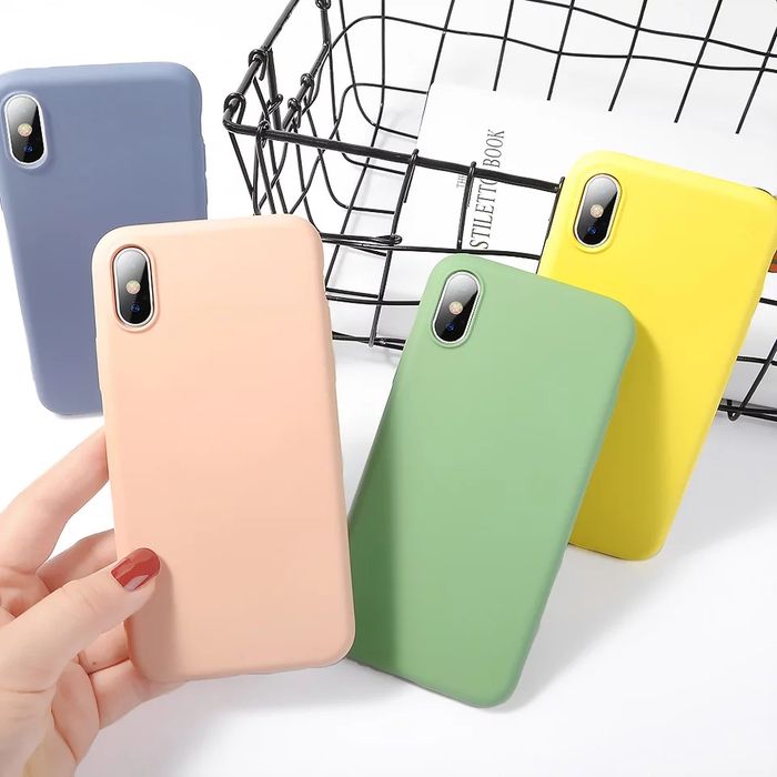 Husa silicon antisoc cu microfibra compatibil Iphone X ; Xs Max ; Xr