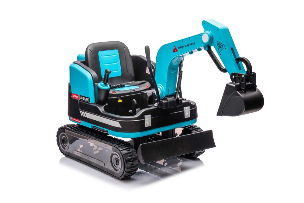 Excavator electric Kinderauto X7 2x 55W 12V-12Ah, scaun tapitat, Blue
