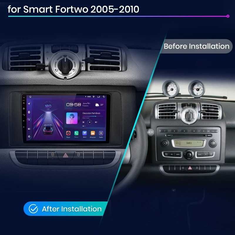 Navigatie Dedicata Smart For Two, For Four (2005-2010),9Inch, BT, Wifi