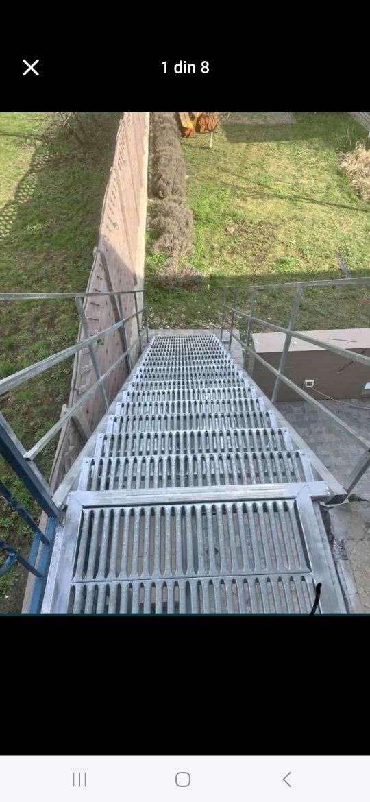 Scări metalice galvanizate