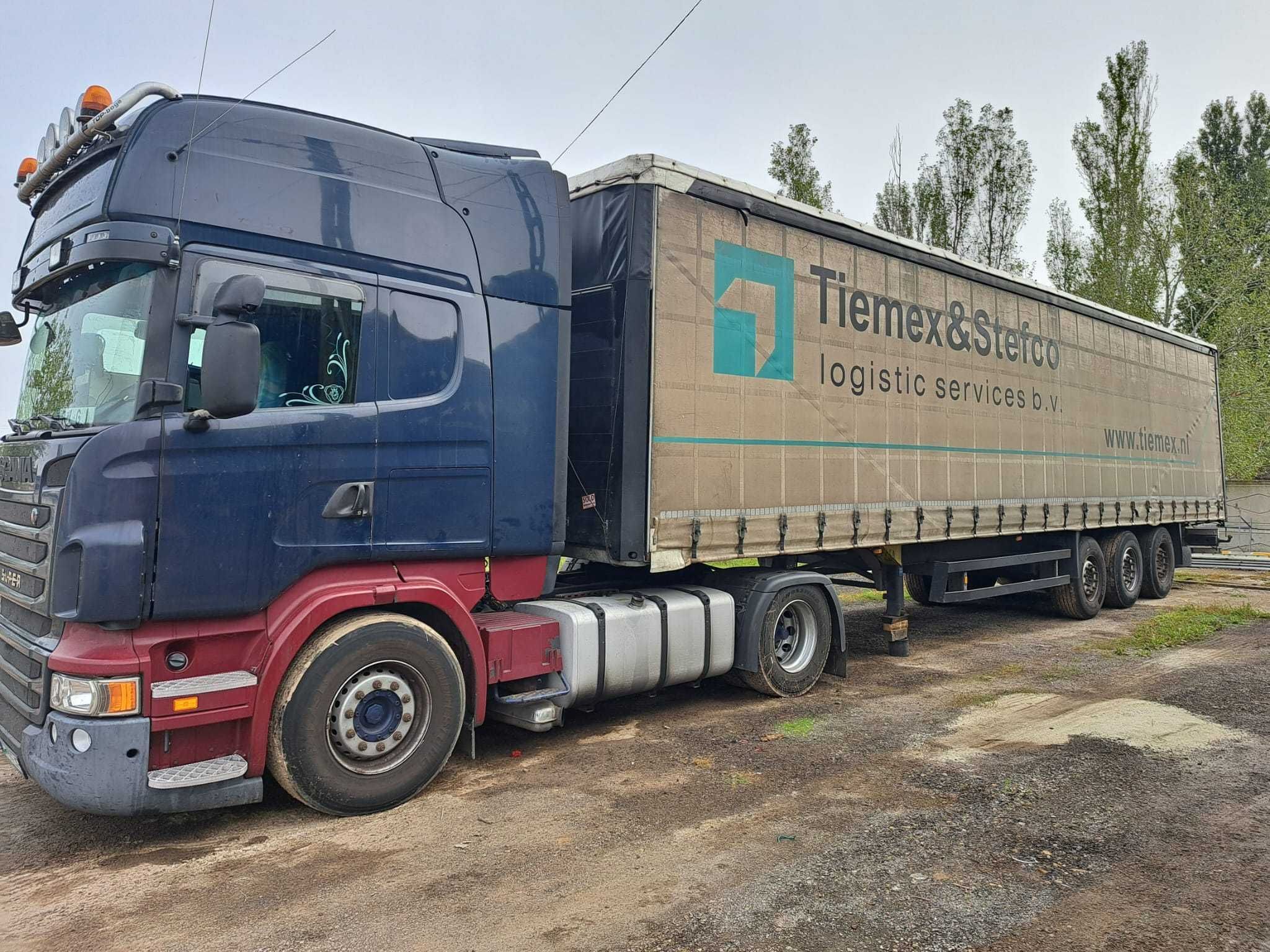 Vand Scania R480 cu sau fara remorca schmitz