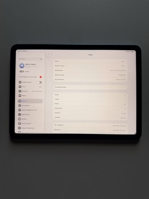 iPad Air 5 64GB WiFi (M1)