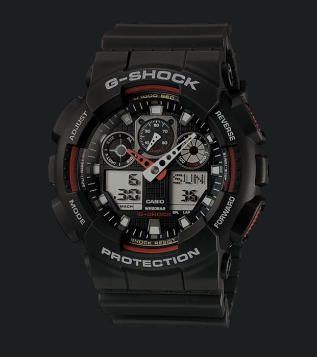 Casio G-Shock GA-100-1A4ER; ORIGINAL, acte, sigilat.