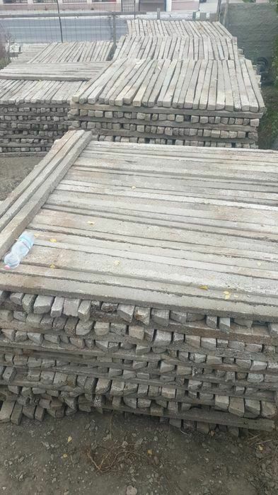 Spalier beton stâlpi de vie de gard din defrișări