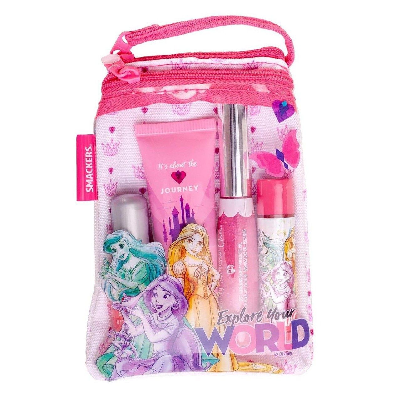 Набор для макияжа Lip Smacker Princess Glam Bag, бальзам для губ, блес