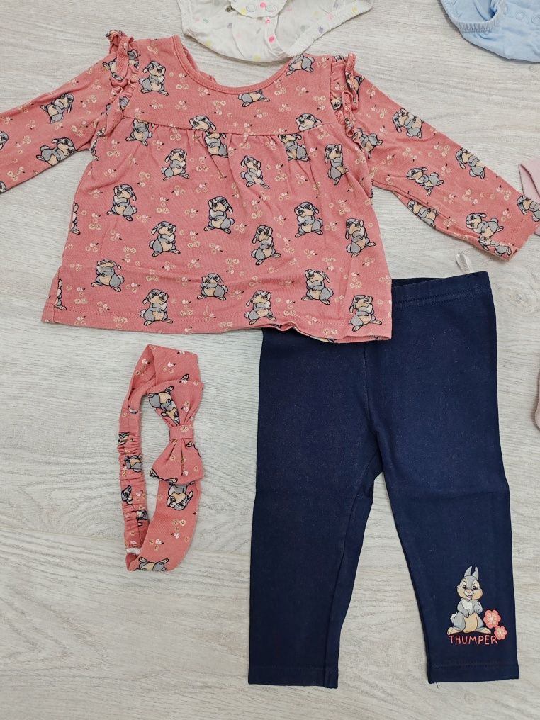 Lot body,pantaloni,fetita 74