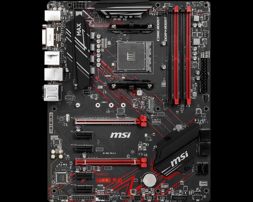 Материнская плата MSI B450 GAMING PLUS MAX