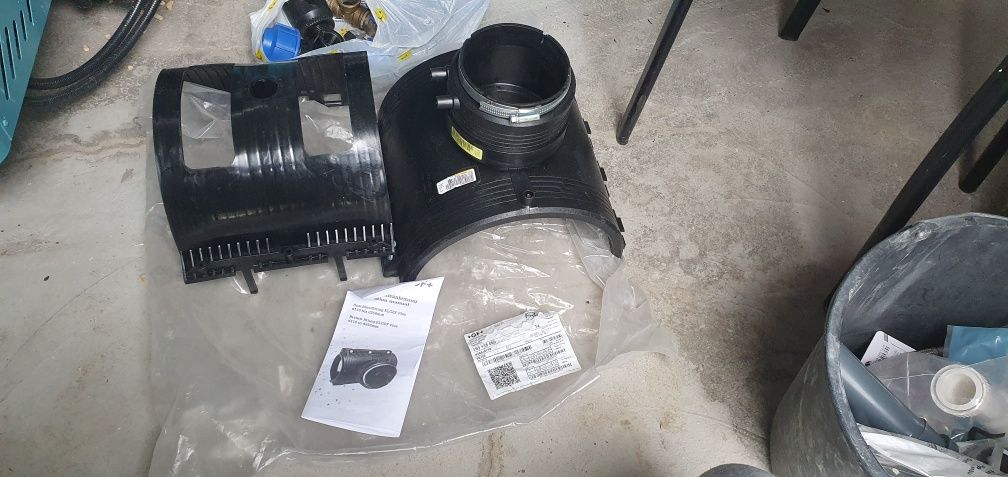 SA cu coiler pentru bransament, electrofuziune PE, DN 250 x 110 mm, 10