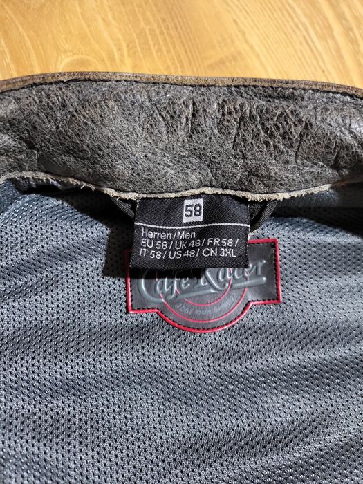 Geaca piele moto Cafe Racer