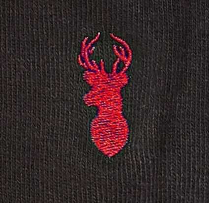 NWT Men's Cotton Rib Deer logo - sosete / marime 40-43 logo rosu