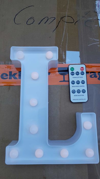 Litere Volumetrice Luminoase Smart Cu Leduri si Telecomanda