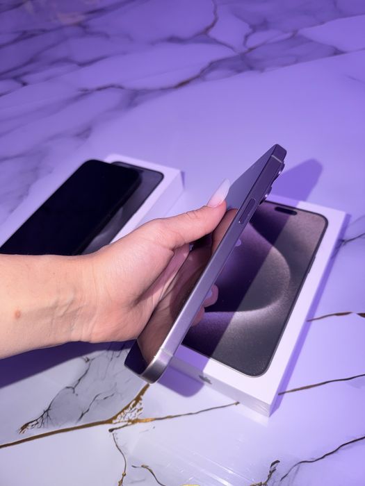 Iphone 15 Pro Max 256GB IMPECABILE Natural Titanium si Black Titanium