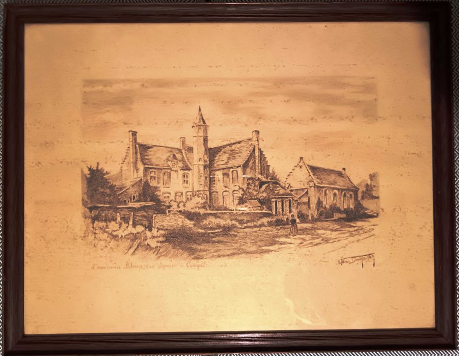 Литография на известния белгийски художник Edmond Van Dooren?