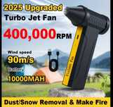 Suflanta Aer Comprimat jet fan 400.000rpm 60m/s 10000mAh Turbo Fan